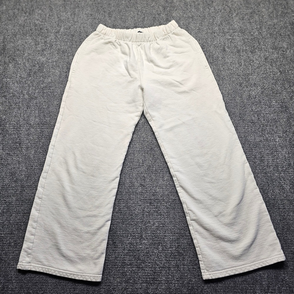 Brandy Melville Anastasia Sweatpants Cream Off White Wide Leg Cotton Joggers
